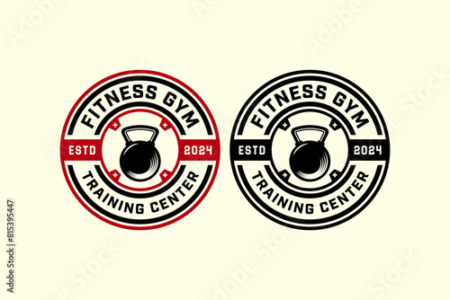 kettle bell logo design for bodybuilding, powerlifting, weightlifting, fitness and gym club