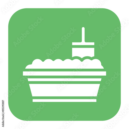 Litter Box icon vector image. Can be used for Veterinary.