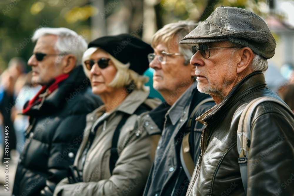 Unidentified people on the street in Riga. Riga is the capital and largest city of Latvia.