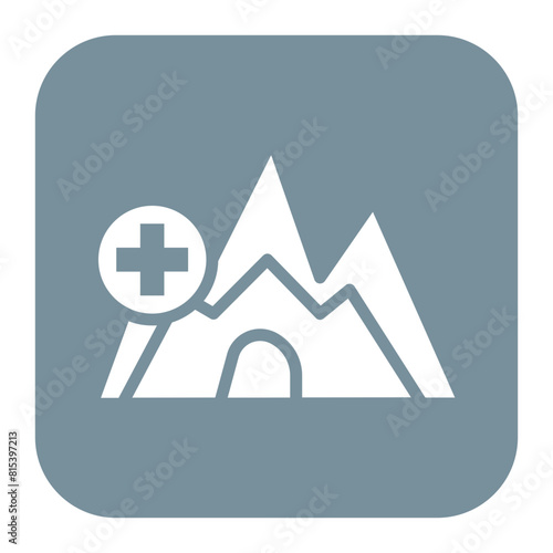 Cave Rescue icon vector image. Can be used for Public Services.