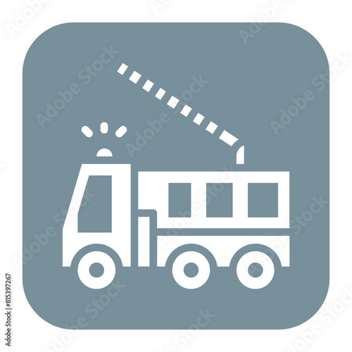 Fire Truck icon vector image. Can be used for Public Services.