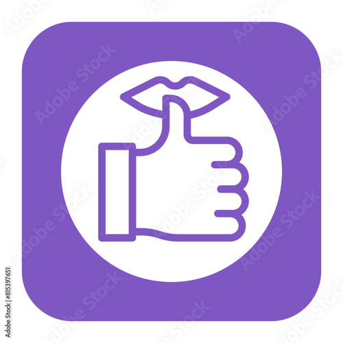 Thumb Sucking icon vector image. Can be used for Addiction.