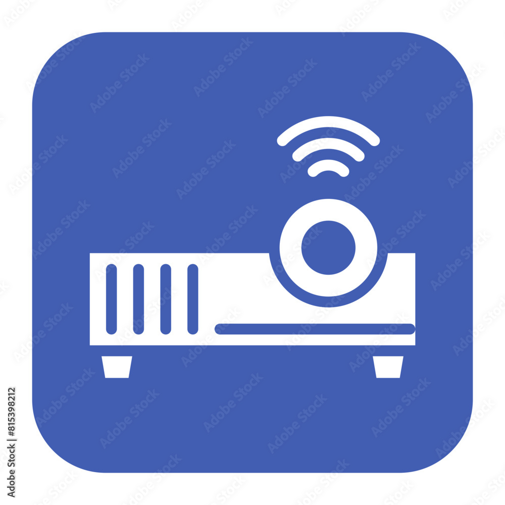 Projector icon vector image. Can be used for Coworking Space. Projector icon vector image. Can be used for Coworking Space.