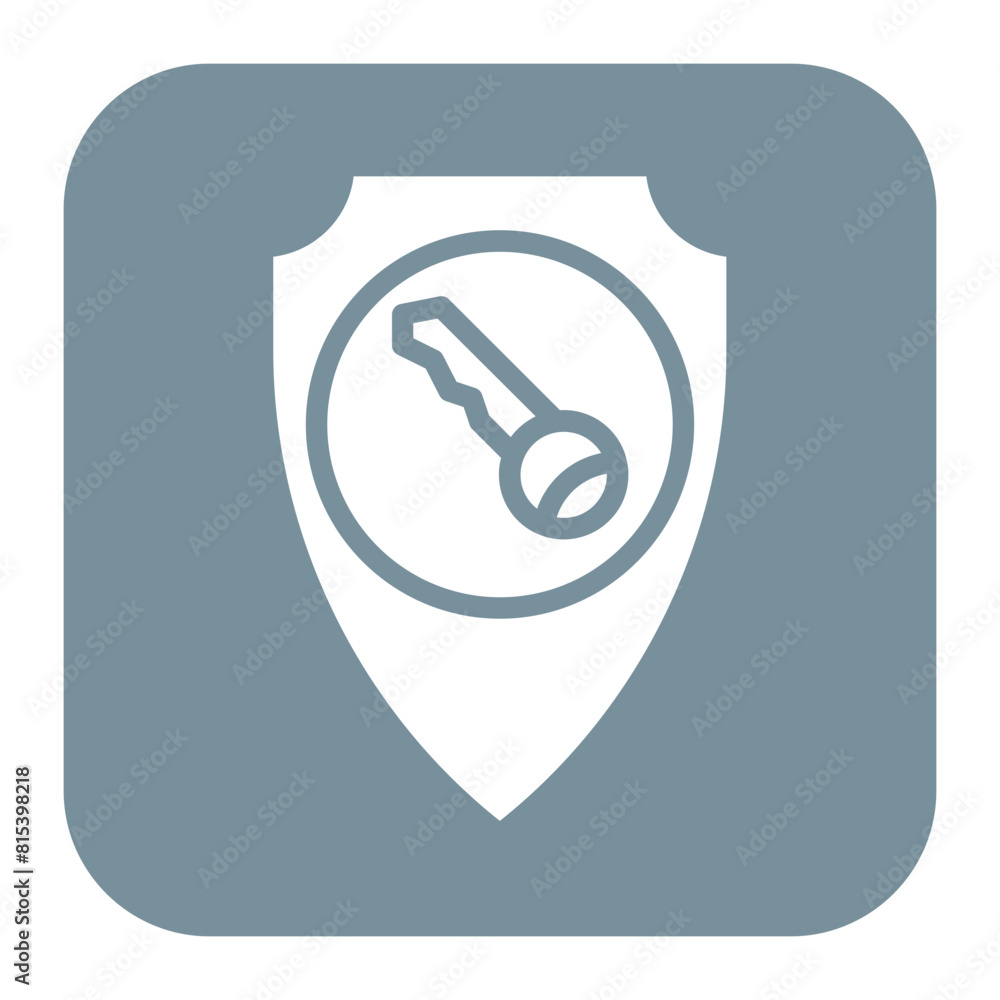 Security Key icon vector image. Can be used for Coworking Space. Security Key icon vector image. Can be used for Coworking Space.