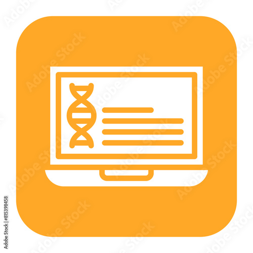 Genetic Data icon vector image. Can be used for Compliance And Regulation.