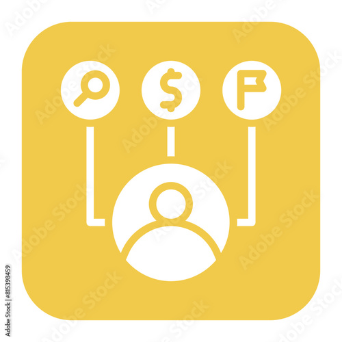 Profiling icon vector image. Can be used for Compliance And Regulation.