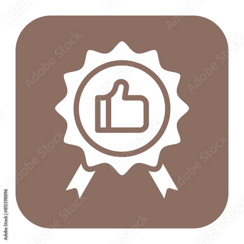 Qualify icon vector image. Can be used for Video Blog.