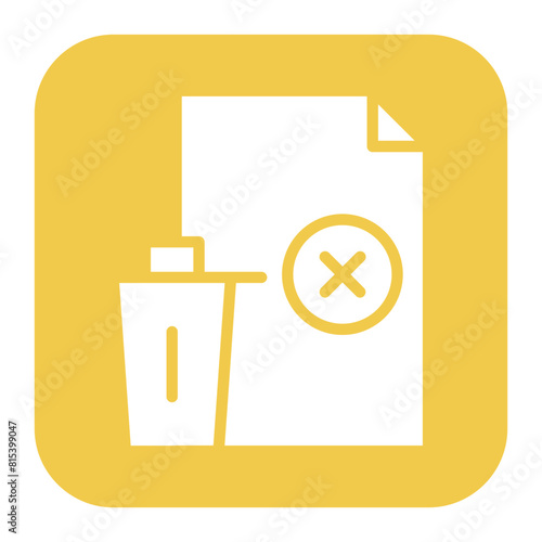 File Delete icon vector image. Can be used for Documents And Files.