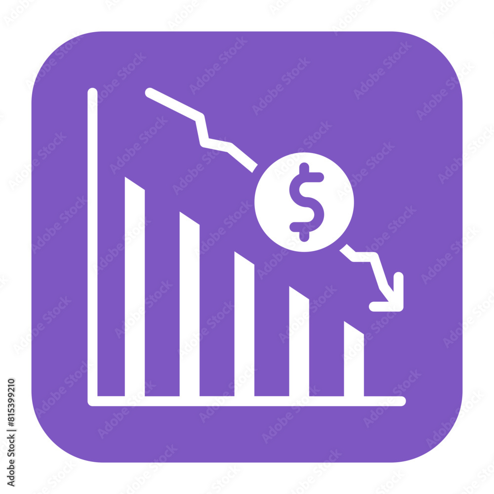 Depreciation icon vector image. Can be used for Credit And Loan. Depreciation icon vector image. Can be used for Credit And Loan.