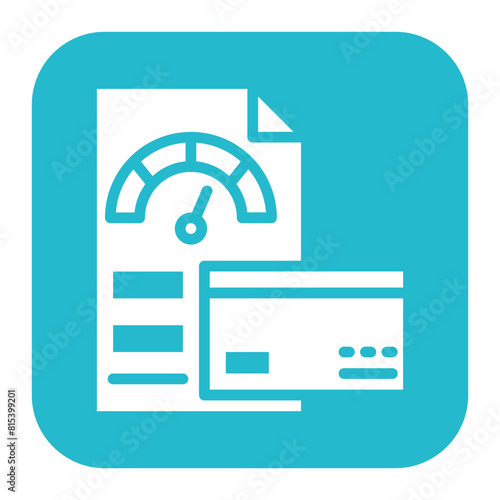 Credit Score icon vector image. Can be used for Credit And Loan.
