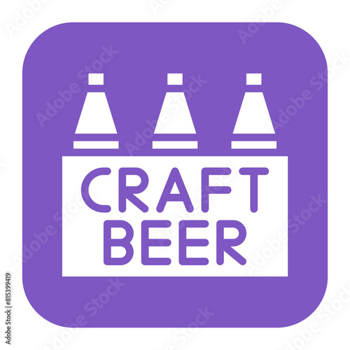 Craft Beer icon vector image. Can be used for Bar.