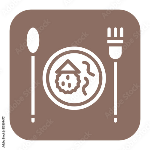 Lunch icon vector image. Can be used for Bar.