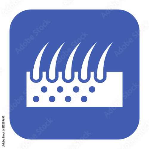 Hair icon vector image. Can be used for Cosmetology.