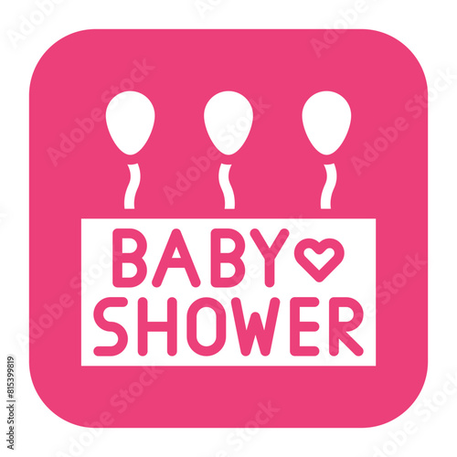 Baby shower icon vector image. Can be used for Maternity.