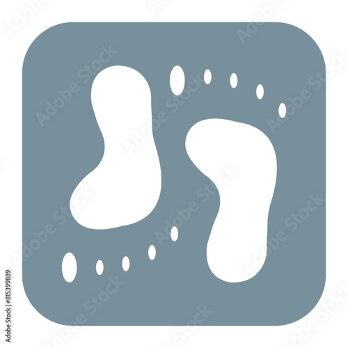 Footprint icon vector image. Can be used for Maternity.