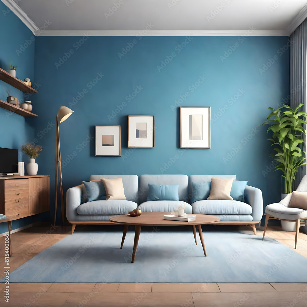 Fototapeta premium modern living room with sofa
