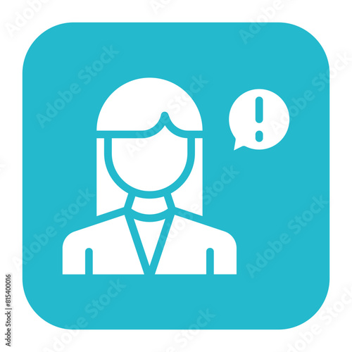Female Informant icon vector image. Can be used for Crime Investigation.