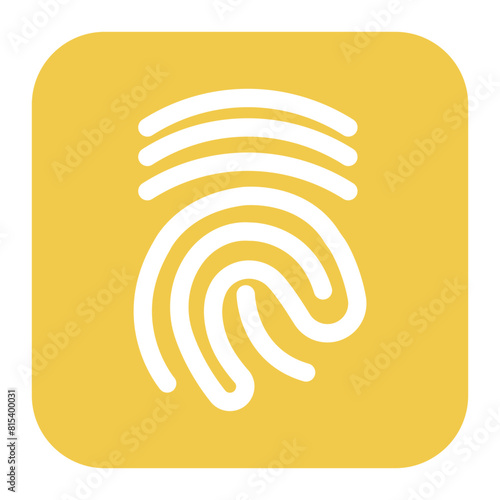 Fingerprint icon vector image. Can be used for Crime Investigation.
