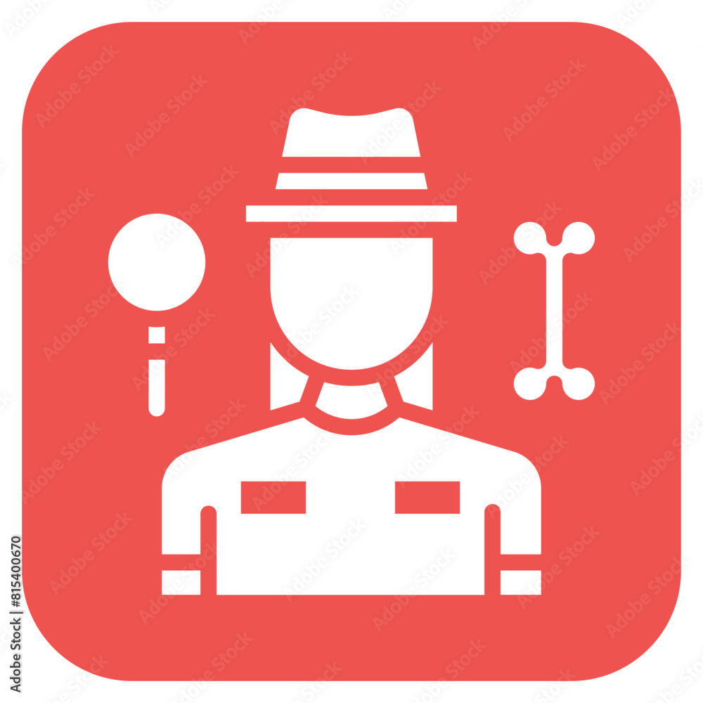 Archaeologist Female icon vector image. Can be used for Archeology.