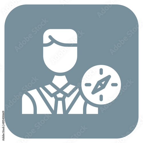 Antiquarian Male icon vector image. Can be used for Archeology.