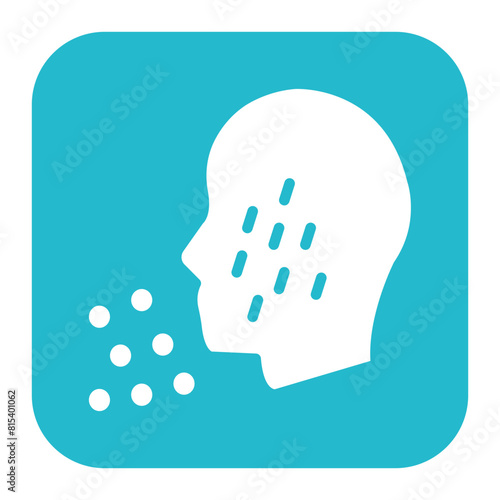 Allergy icon vector image. Can be used for Dermatology.