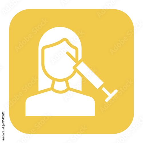 Botox icon vector image. Can be used for Dermatology.