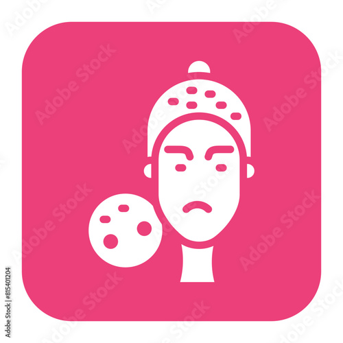Seborrheic Dermatitis icon vector image. Can be used for Dermatology.