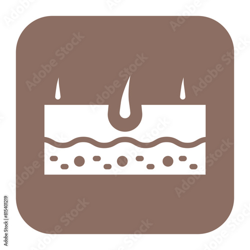 Skin icon vector image. Can be used for Dermatology.