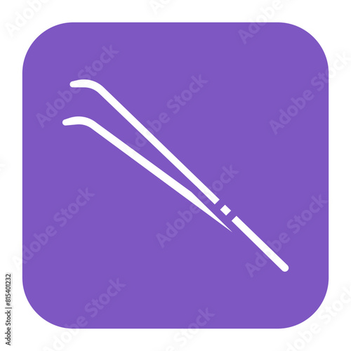 Tweezers icon vector image. Can be used for Dermatology.