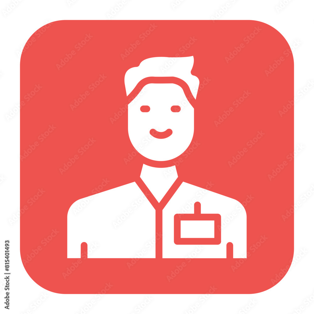 Social Worker Man icon vector image. Can be used for Home Services. Social Worker Man icon vector image. Can be used for Home Services.