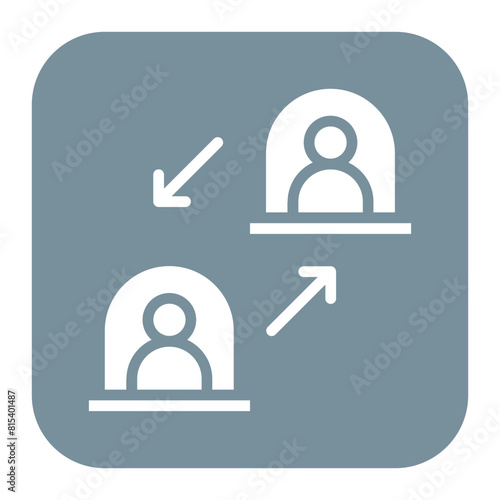 Social Isolation icon vector image. Can be used for Home Services.