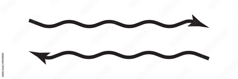 Wave Arrow. Down Wavy Curve Curvy Point Pointer Path Navigation Icon Black White Shape Vector Clipart Graphic Illustration Artwork on white background in eps 10. Wave Arrow. Down Wavy Curve Curvy Point Pointer Path Navigation Icon Black White Shape Vector Clipart Graphic Illustration Artwork on white background in eps 10.