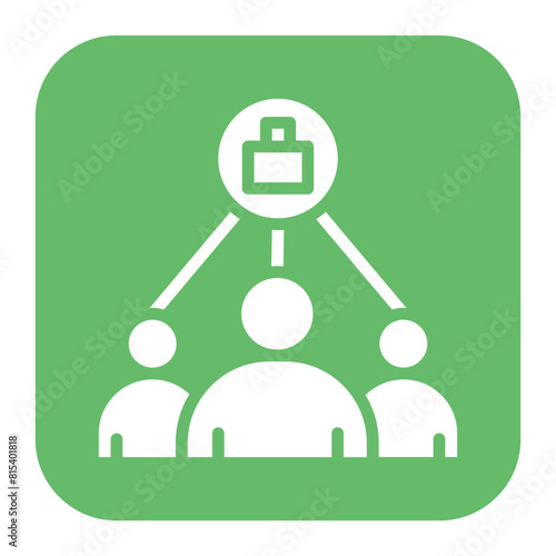 Executive Team icon vector image. Can be used for Human Resource.