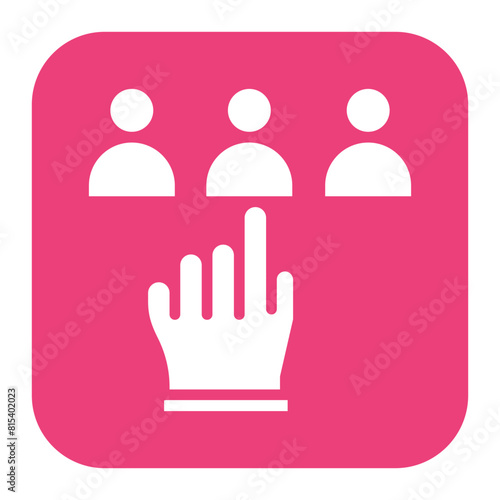 Selection icon vector image. Can be used for Human Resource.