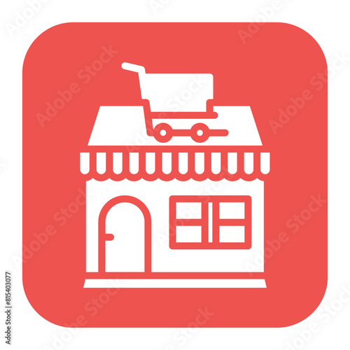 Store icon vector image. Can be used for Online Store.