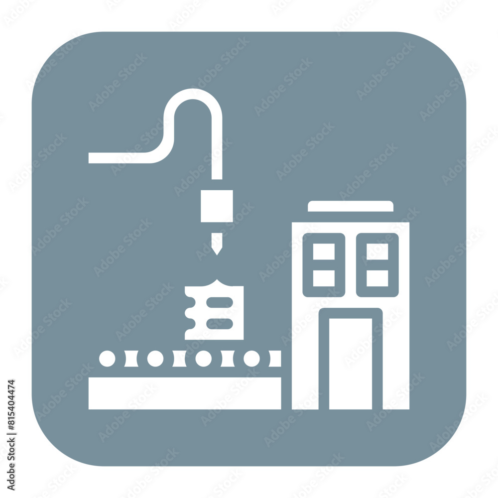 Fototapeta premium Factory Floor icon vector image. Can be used for Mass Production.