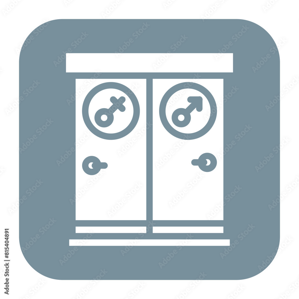 Public Restroom icon vector image. Can be used for Public Utilities. Public Restroom icon vector image. Can be used for Public Utilities.