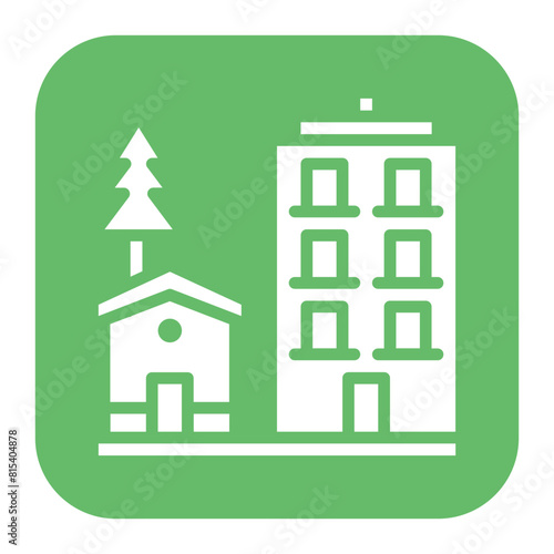 Public Housing icon vector image. Can be used for Public Utilities.