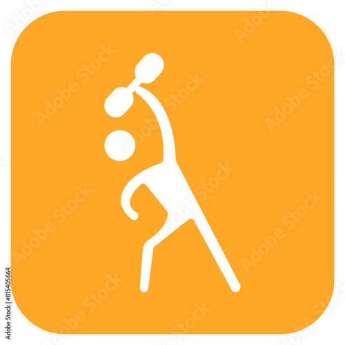 Exercise icon vector image. Can be used for Cardiology.