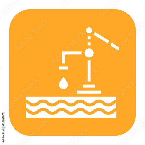 Groundwater Depletion icon vector image. Can be used for Water Crisis.