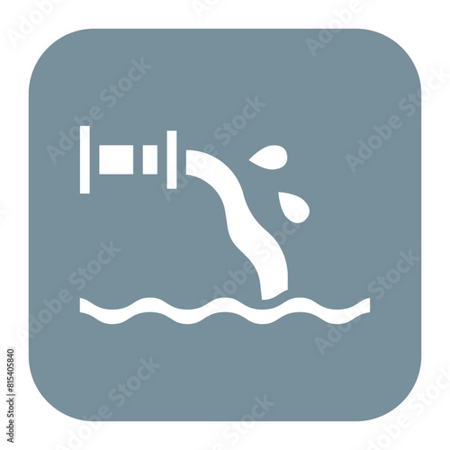 Wastewater icon vector image. Can be used for Water Crisis.