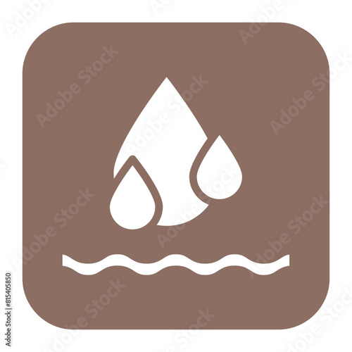 Water icon vector image. Can be used for Water Crisis.
