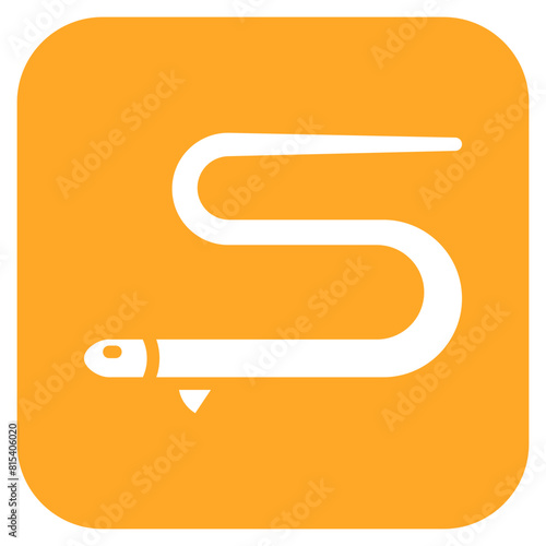 Eel icon vector image. Can be used for Fish and Seafood.