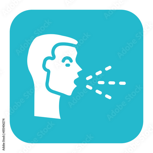Coughing Person icon vector image. Can be used for Tuberculosis.