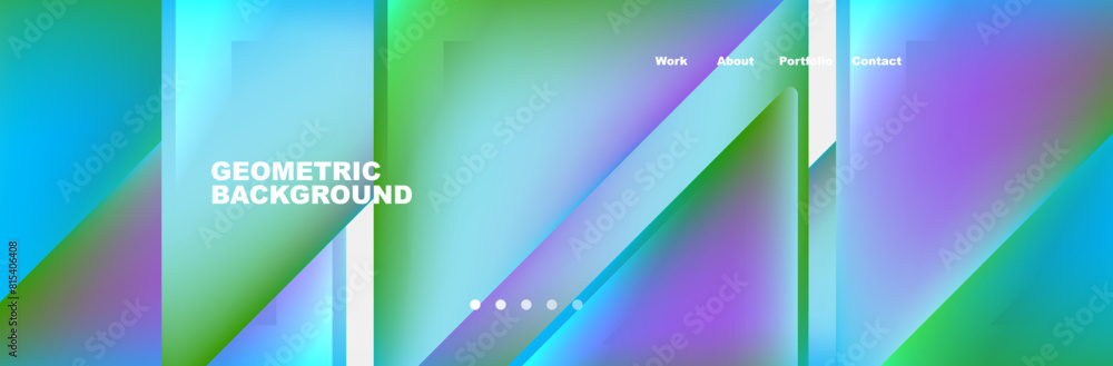 Fototapeta premium Triangle minimal web site page background design. Vector Illustration For Wallpaper, Banner, Background, Card, Book Illustration, landing page