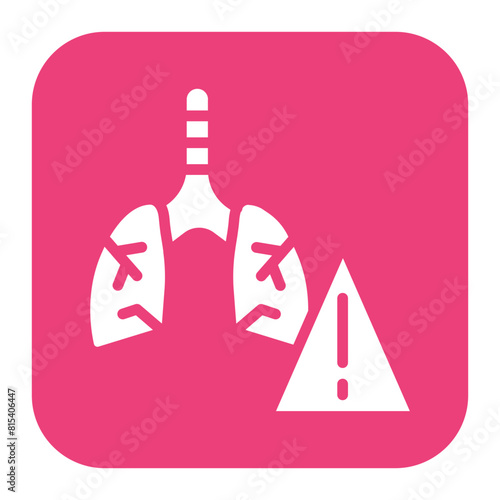 Warning Sign icon vector image. Can be used for Tuberculosis.