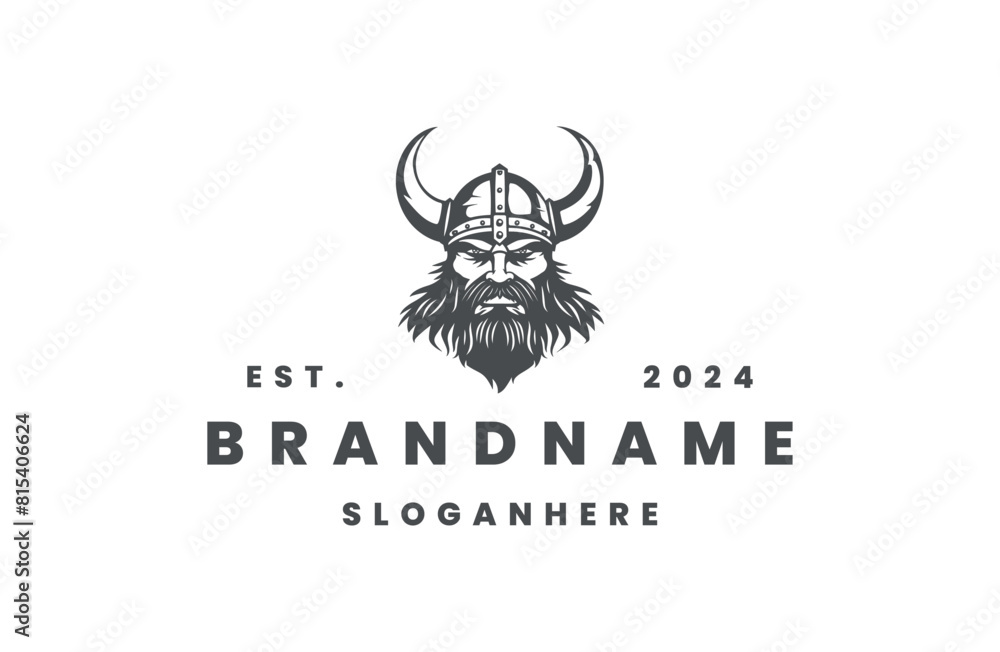 Viking logo template vector illustration design Viking logo template vector illustration design