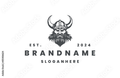Viking logo template vector illustration design