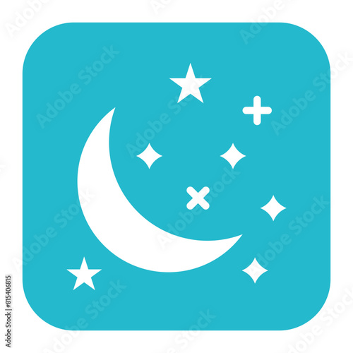Night Sky icon vector image. Can be used for Islamic New Year.