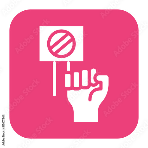Boycott icon vector image. Can be used for Protesting and Civil Disobedience.